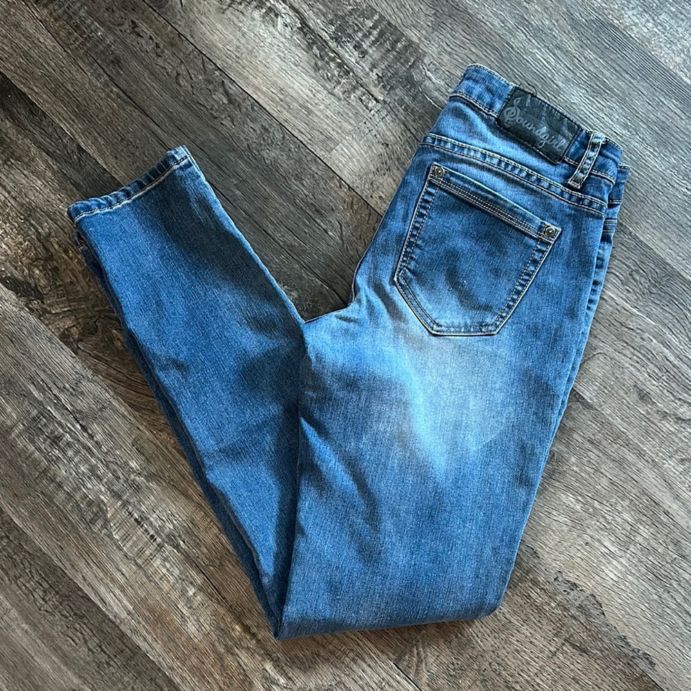Soundgirl Women's Blue Straight Jeans